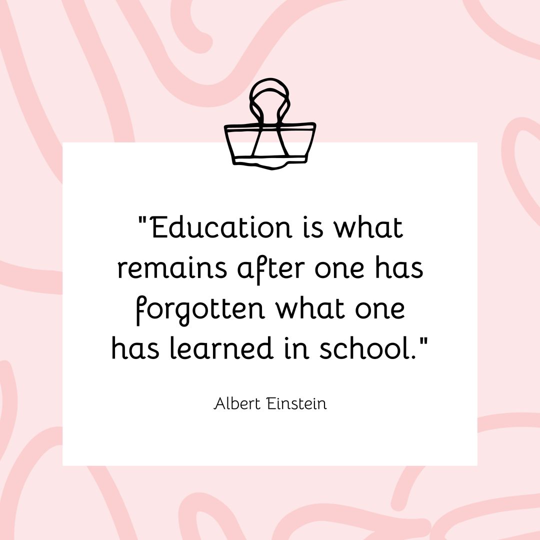 Inspirational Quote on Education's Lasting Impact - Download Free Stock Templates Pikwizard.com