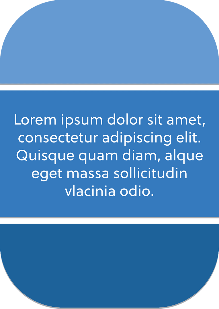 Blue Badge Design with White Text on Transparent Background