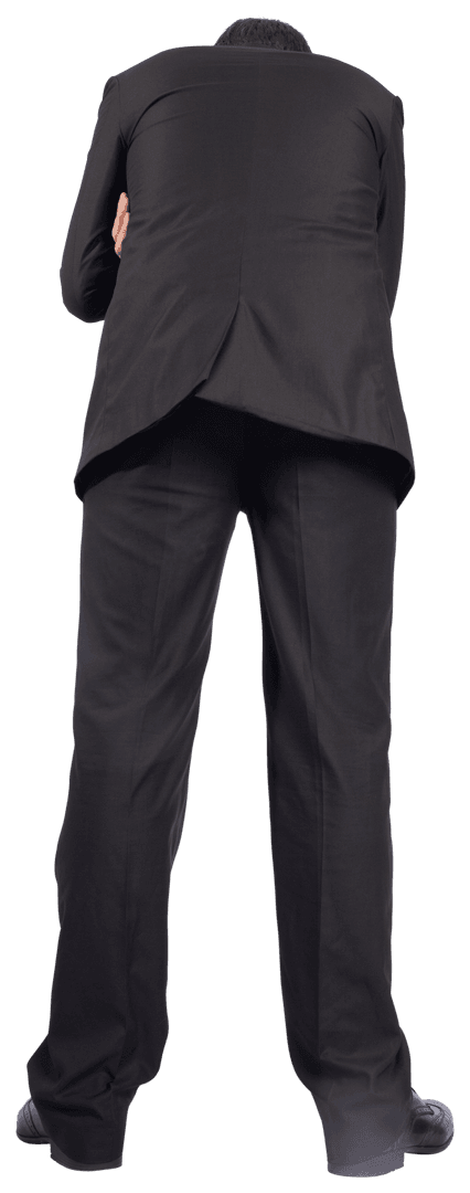Office Professional Standing on Transparent Background