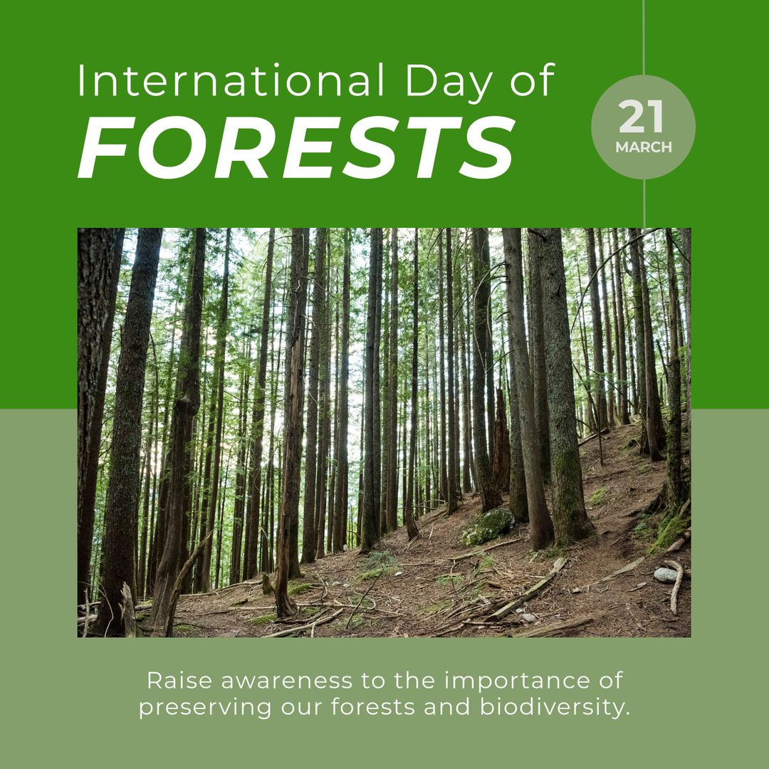 International Day of Forests Celebration with Lush Greenery