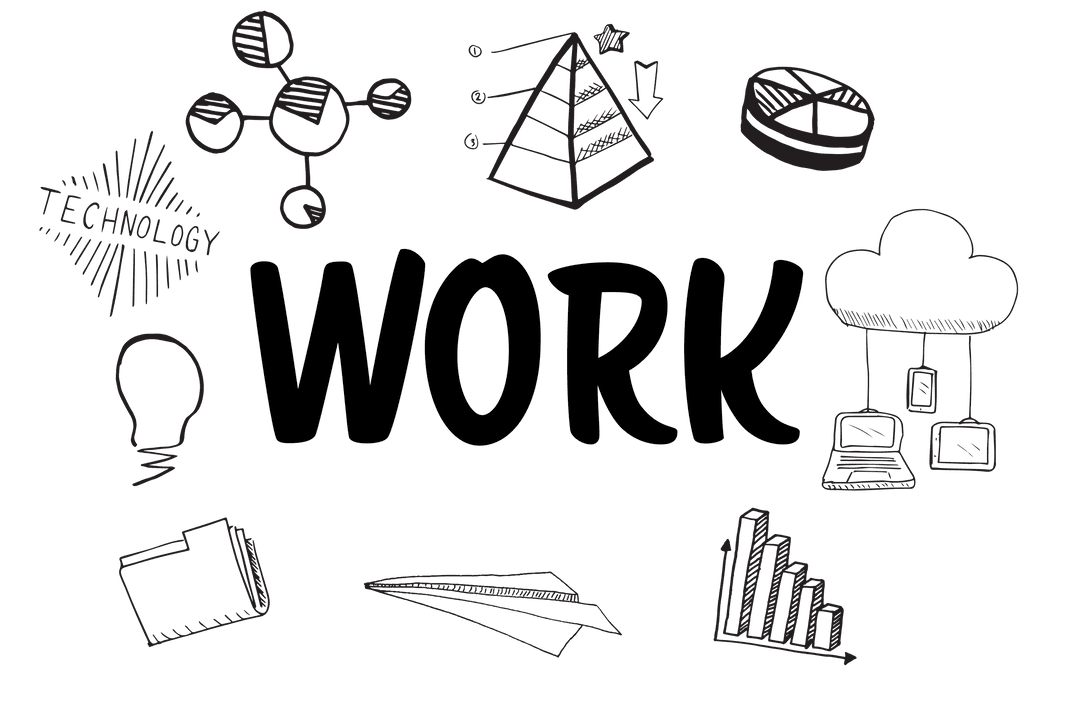 Transparent Business Conceptual Icons Illustration