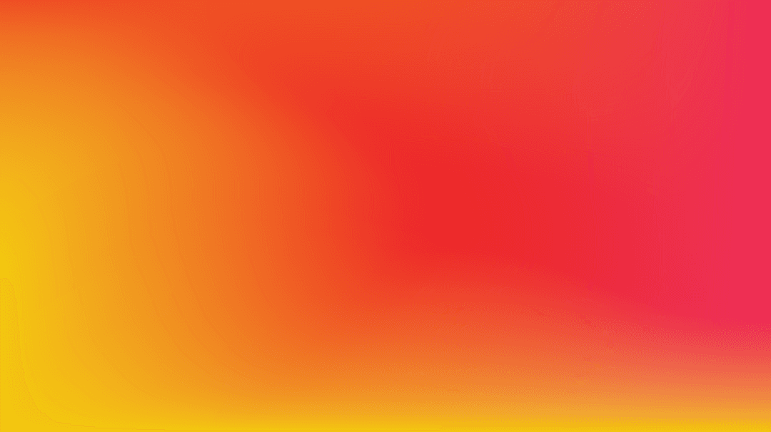 Vibrant Red and Yellow Abstract Shape on Transparent Background