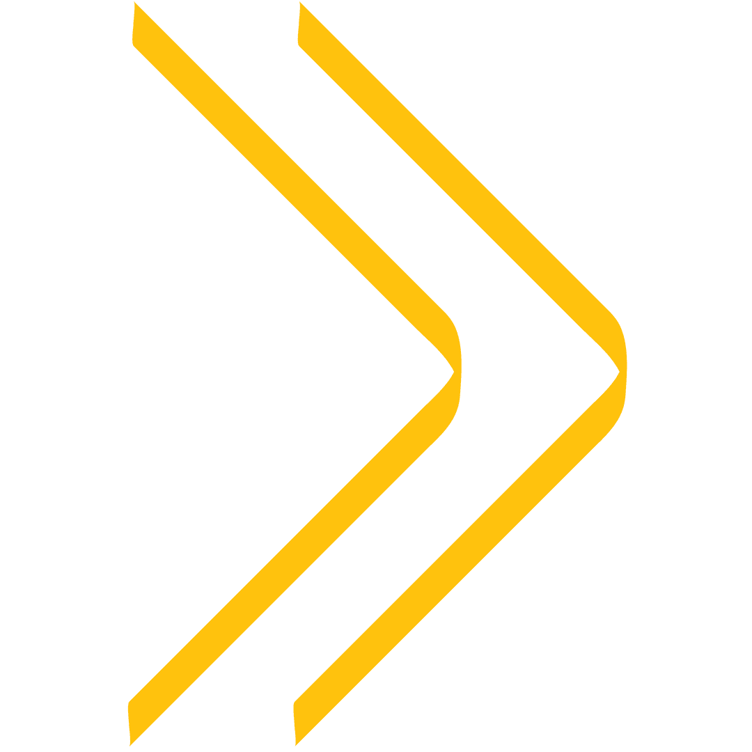 Yellow Abstract Arrows on Transparent Background