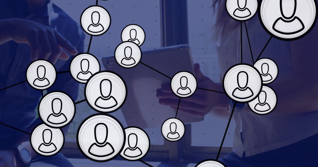 Digital Networking Concept with Social Media Icons