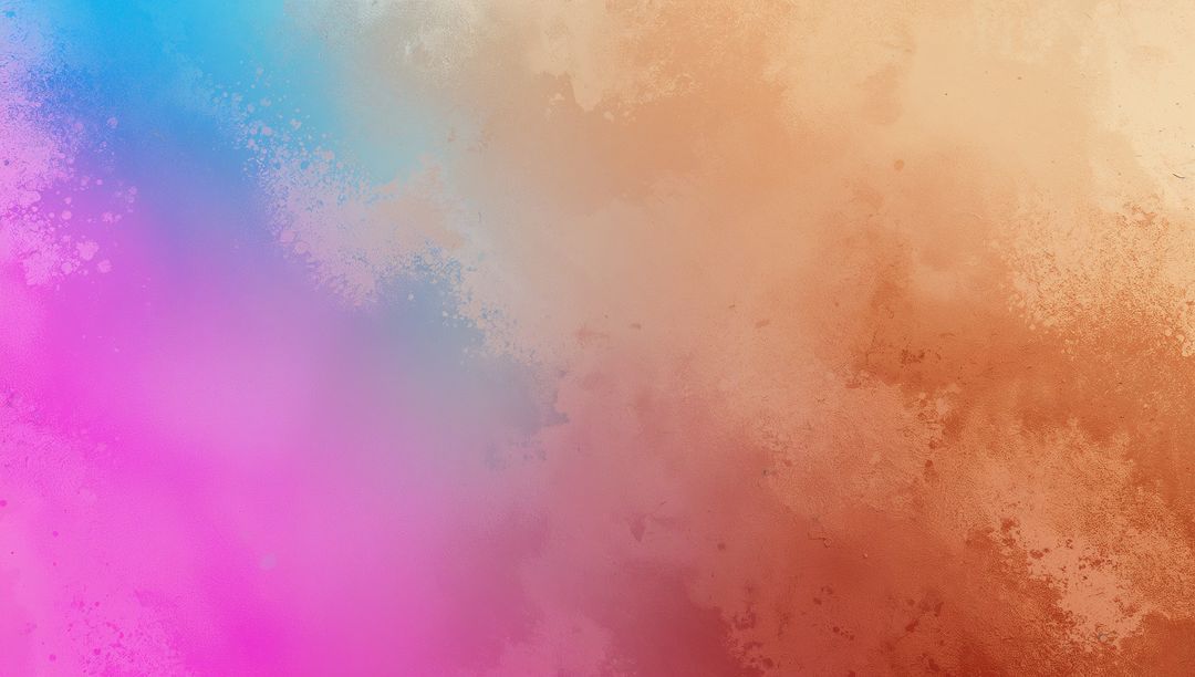 Blending Vibrant Pink Blue and Terracotta Textured Gradient for Creative Backgrounds