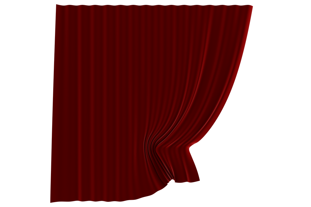 Close Up of Transparent Red Folded Curtain with Dramatic Drapes - Download Free Stock Images Pikwizard.com