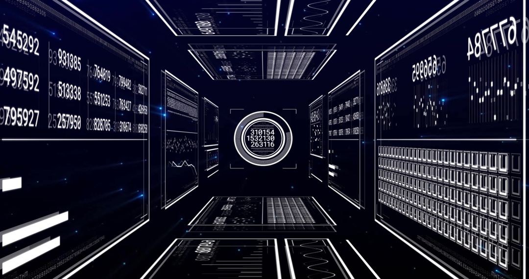 Futuristic Virtual Digital Data Interface