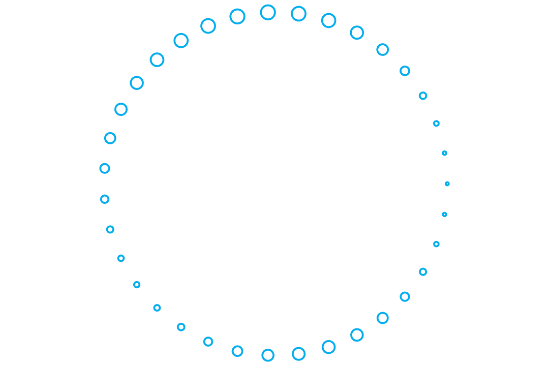 Blue Circle Frame Transparent Vector Illustration