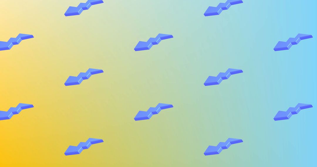 Blue Lightning Icons on Color Gradient Background