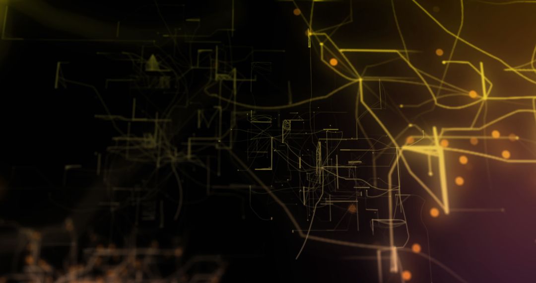 Abstract Digital Interface with Geometric Shapes