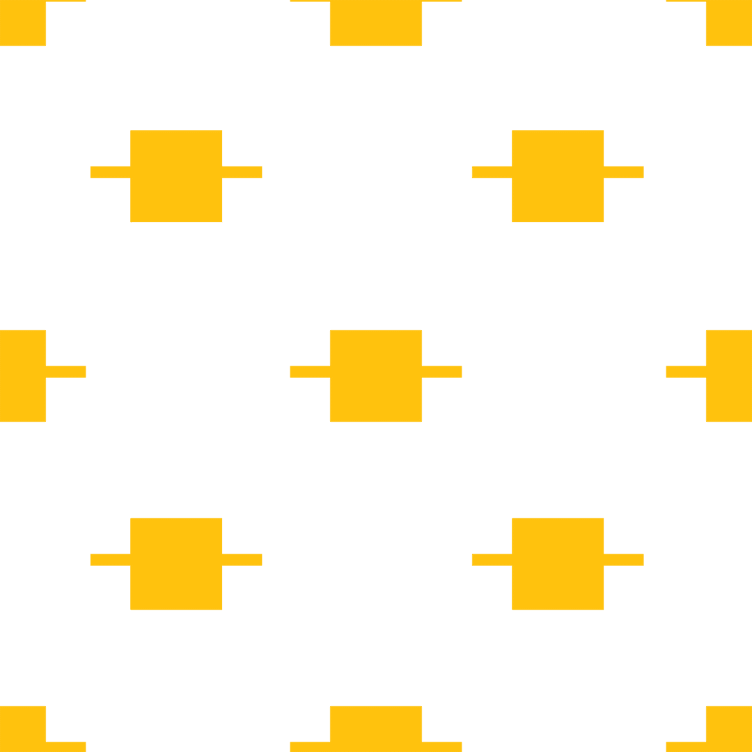 Yellow Squares with Lines on Transparent Background Pattern