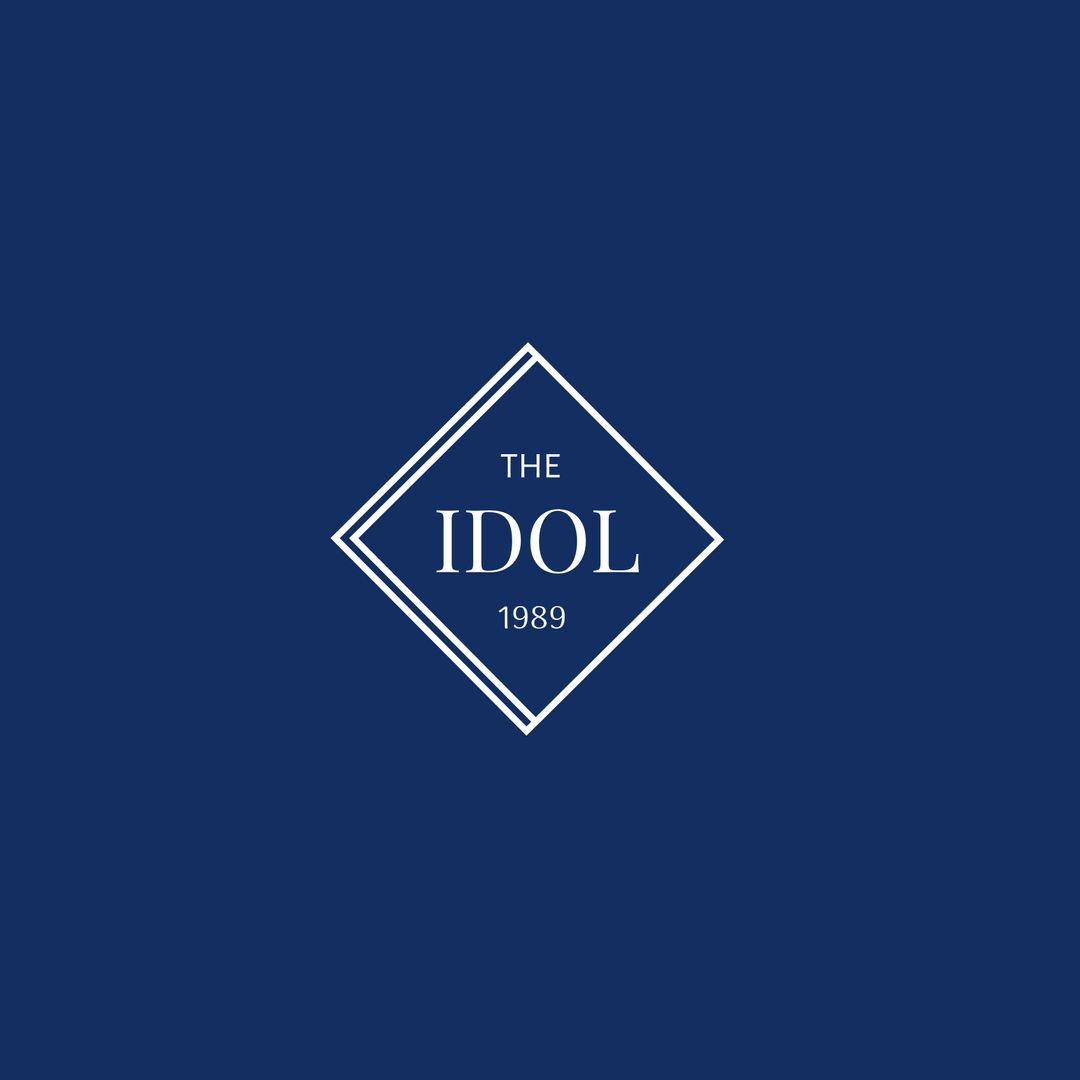 Classic Diamond-Shaped Logo Featuring Text 'The Idol 1989' - Download Free Stock Templates Pikwizard.com