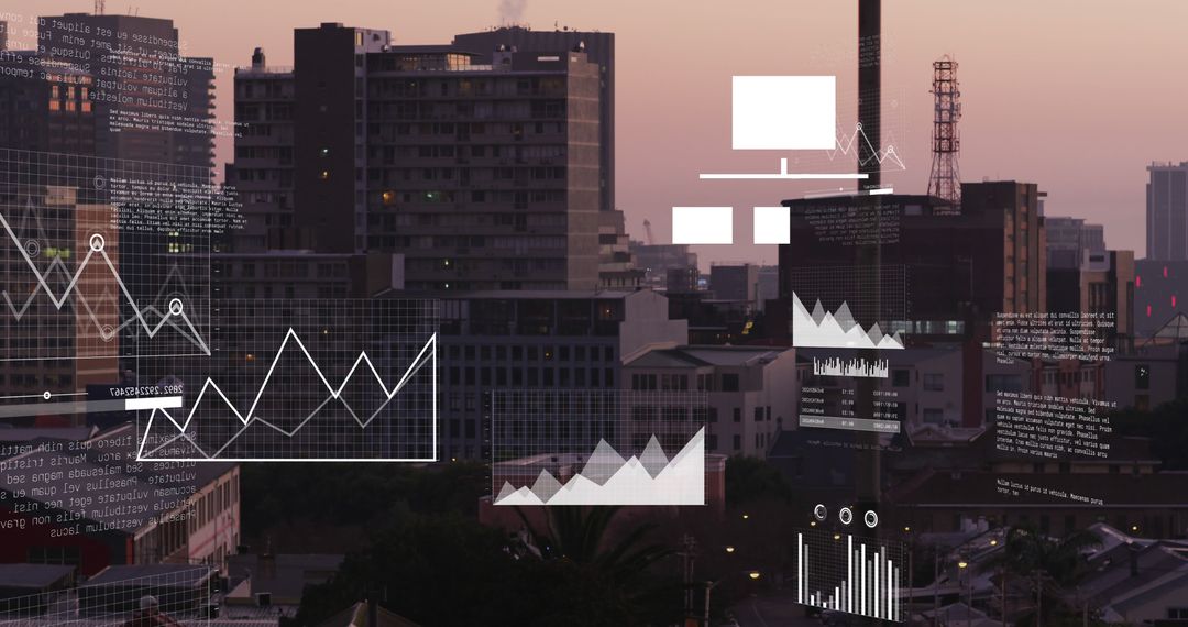 Digital Financial Analysis in Urban Skyline