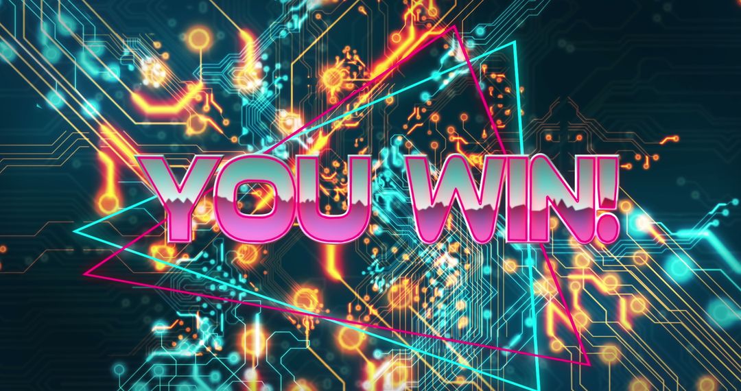 Futuristic Digital Victory Display