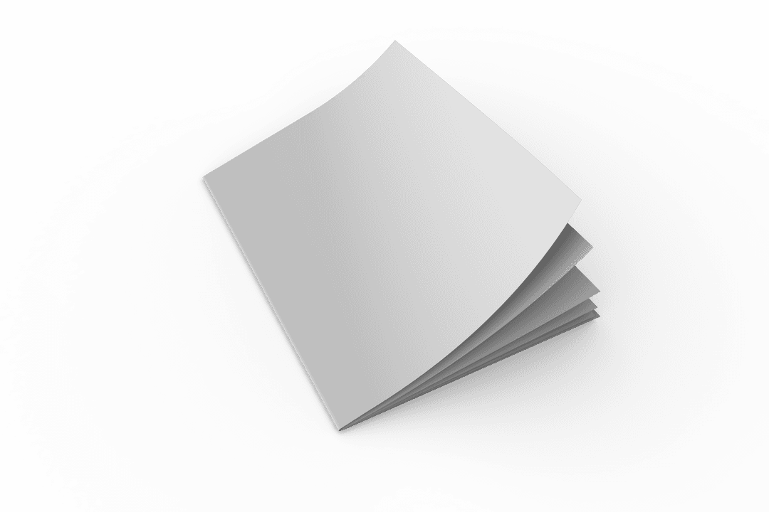 Digital White Notebook with Copy Space PNG in Transparent Background