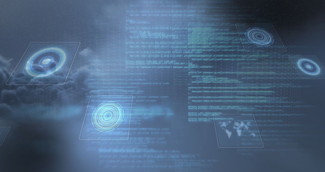 Data Scanning and Processing in Clouded Sky Background