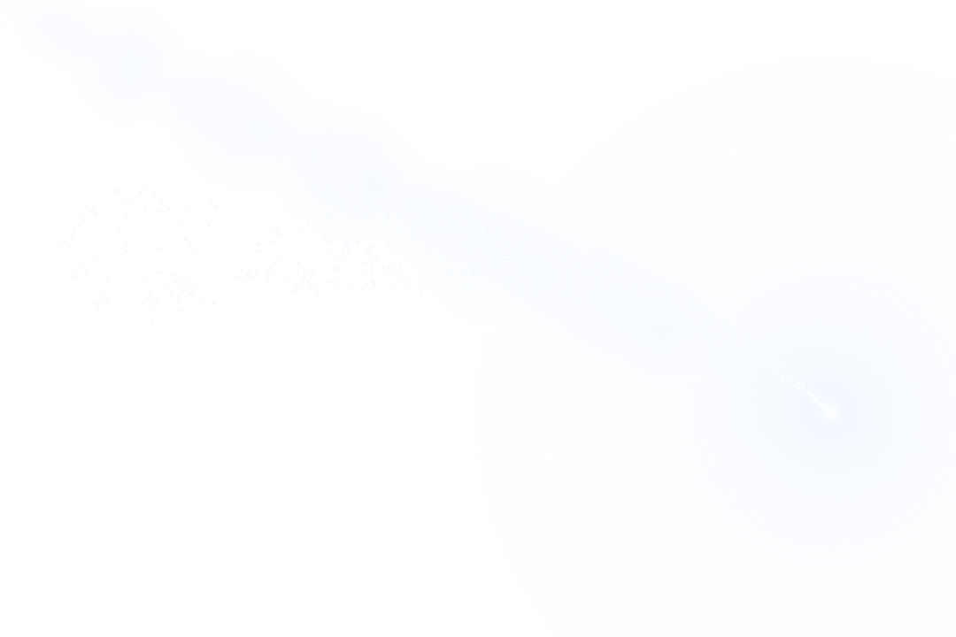 Digital Light Trail on Transparent Background with Blue Accents