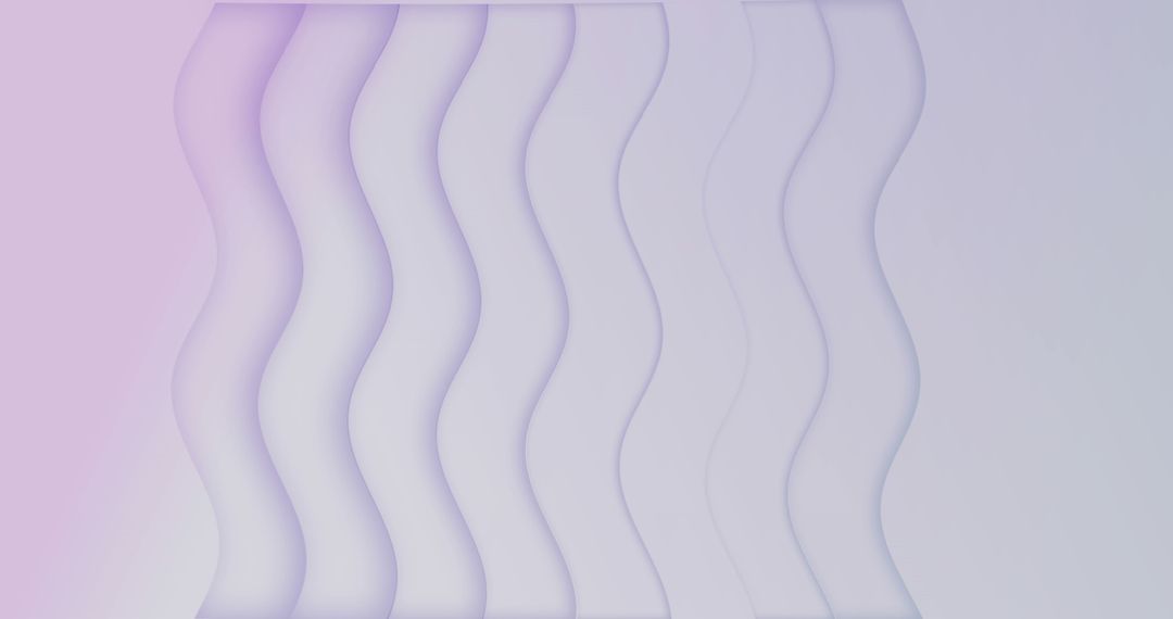 Abstract Waves in Soft Pastel Purple Tones