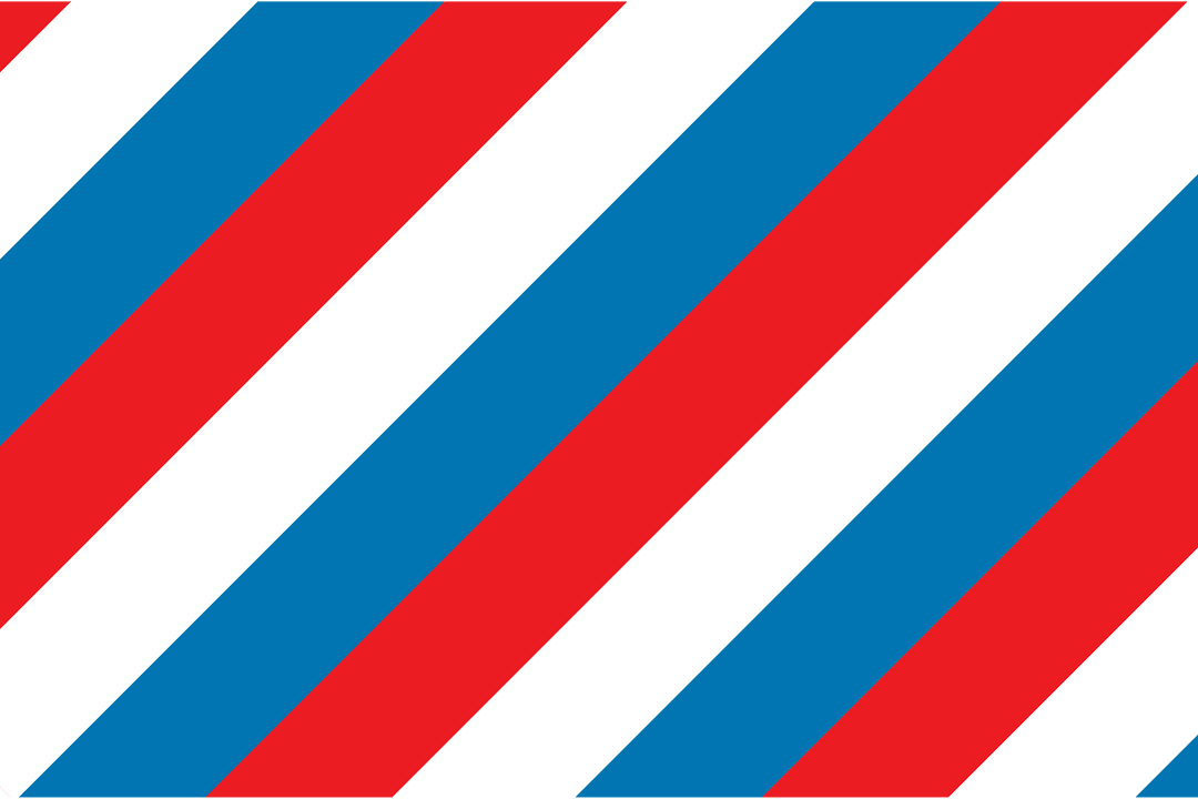 Diagonal Red Blue White Stripes on Transparent Background Design