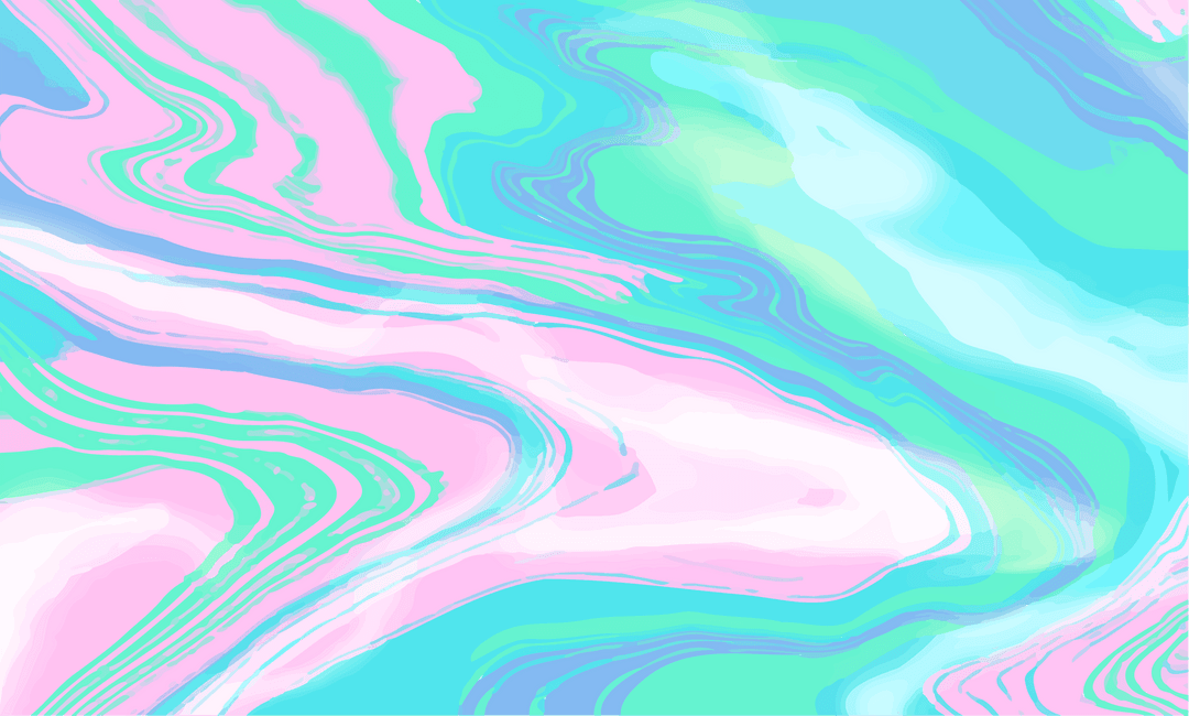 Pastel Marble Swirl Flowing on Transparent Background