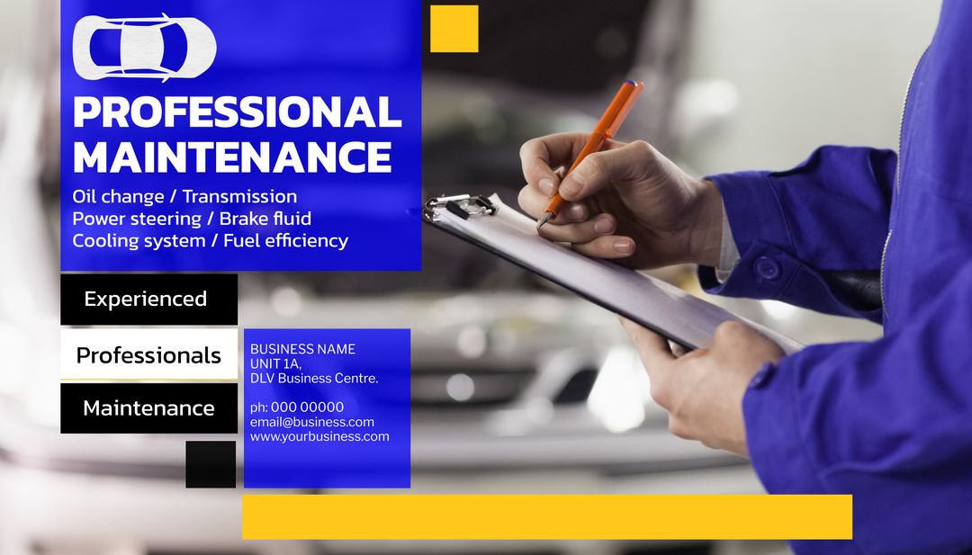 Mechanic Checking Vehicle for Professional Car Maintenance Services