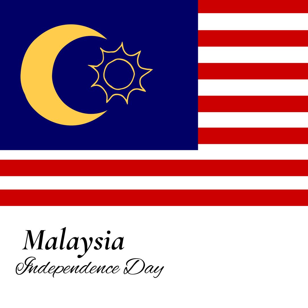Malaysian Flag and Independence Day Celebration Design