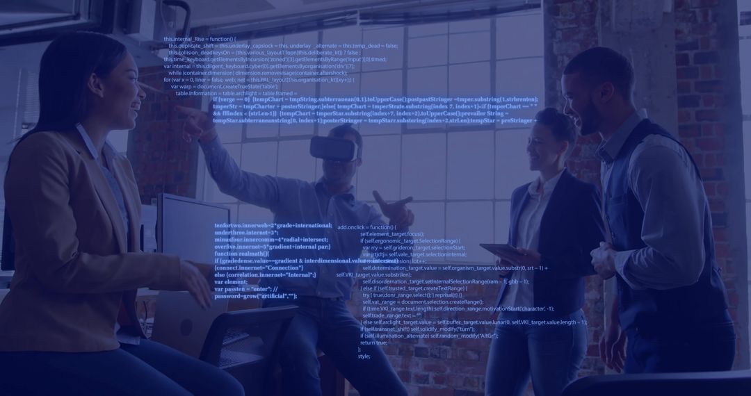 Diverse Business Team Celebrating After Successful Tech Project