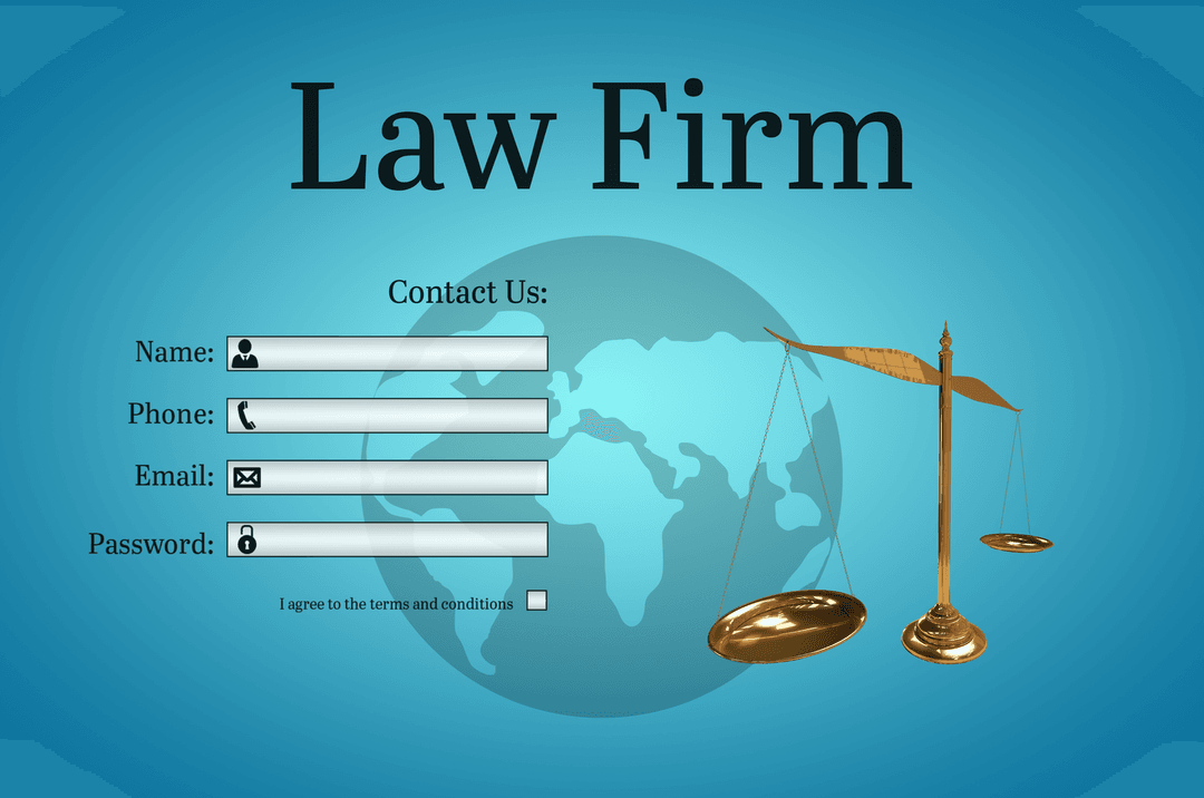 Interactive Transparent Contact Form for Law Firm