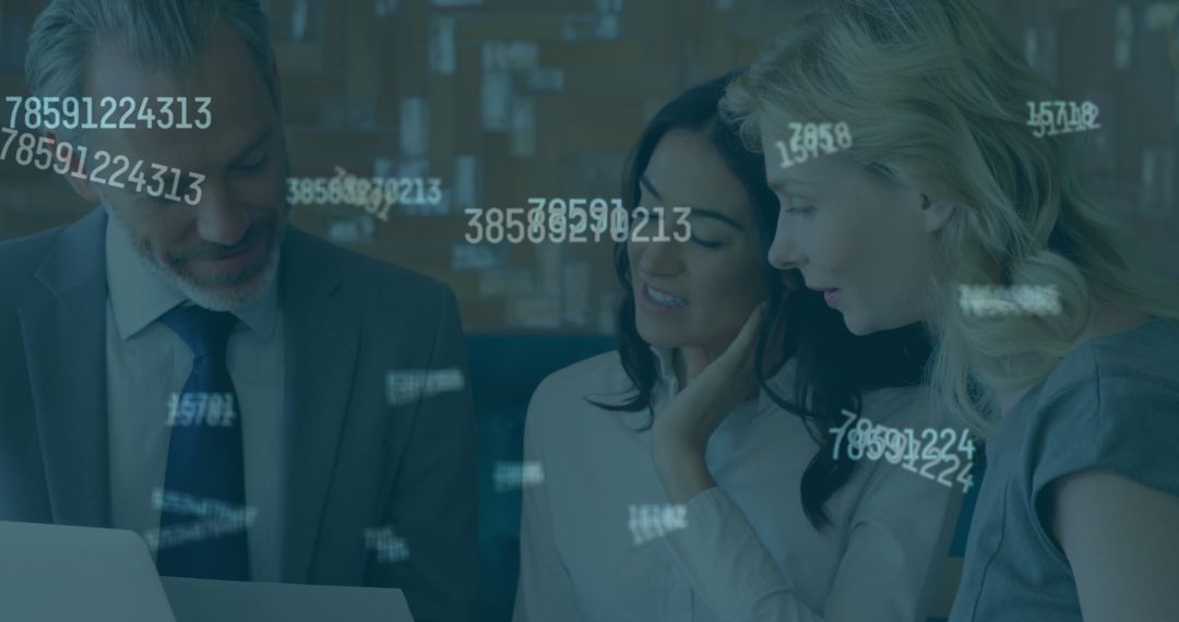 Collaborative Team Discussing Financial Technology Insights