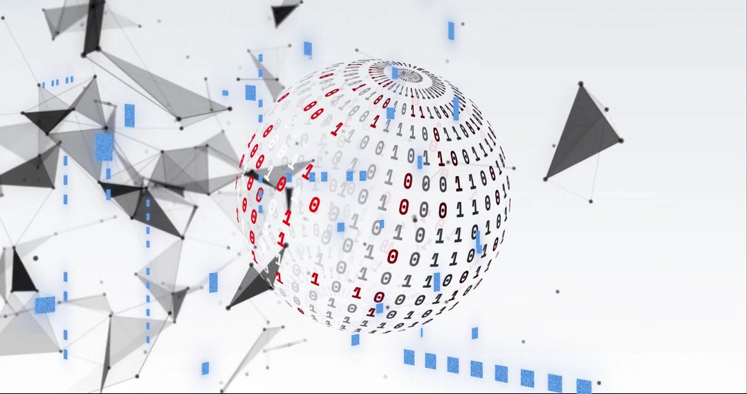 Digital Globe and Network Connections Visualizing Global Technology
