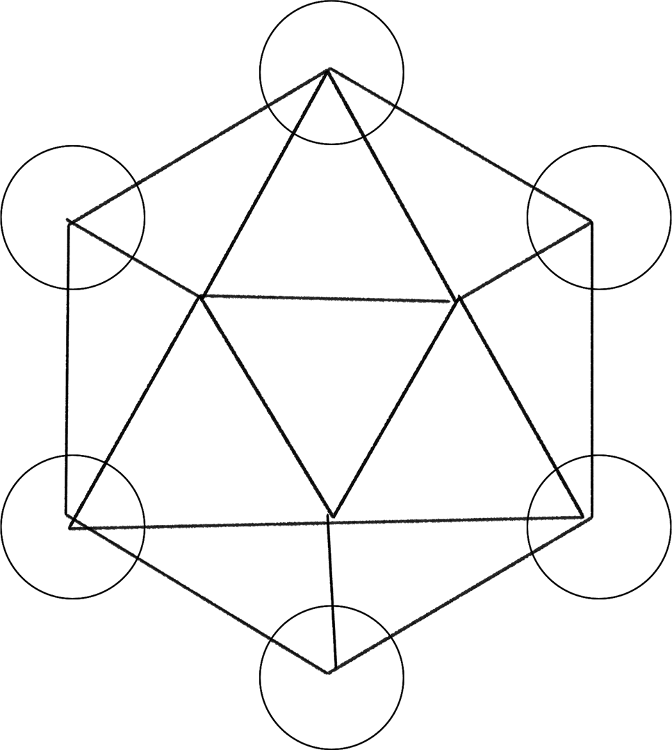 Abstract Transparent Geometric Shapes Background Design