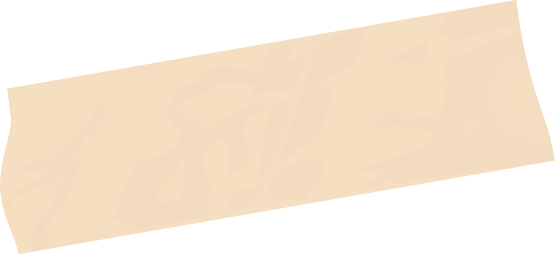 Transparent Beige Tape Strip on Clear Background