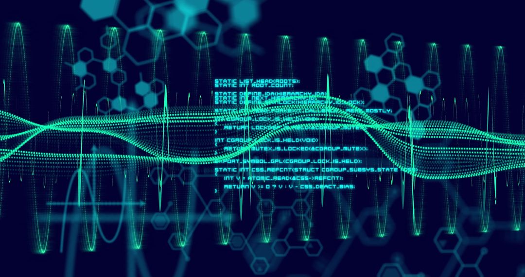 Futuristic Data Visualizations with Complex Algorithms on Dark Background - Free Images, Stock Photos and Pictures on Pikwizard.com
