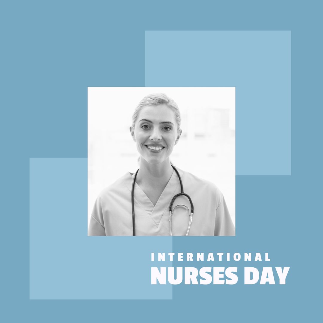 International Nurses Day Celebration with Happy Female Nurse - Download Free Stock Templates Pikwizard.com