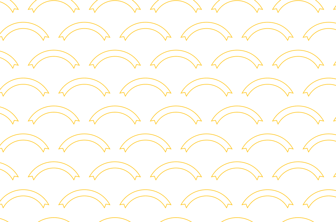 Seamless Yellow Half-Circle Pattern on Transparent Background