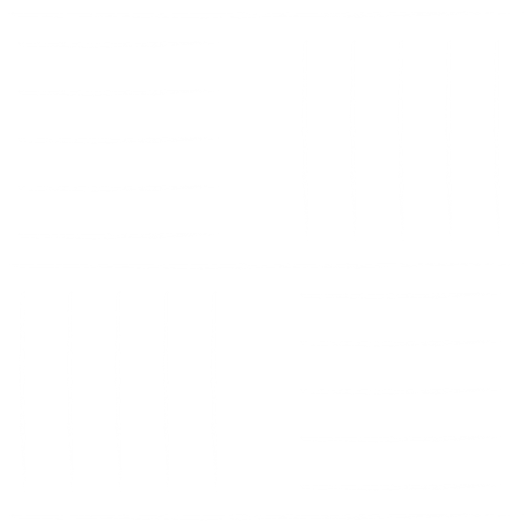 Minimalist White Lines Abstract on Transparent Background