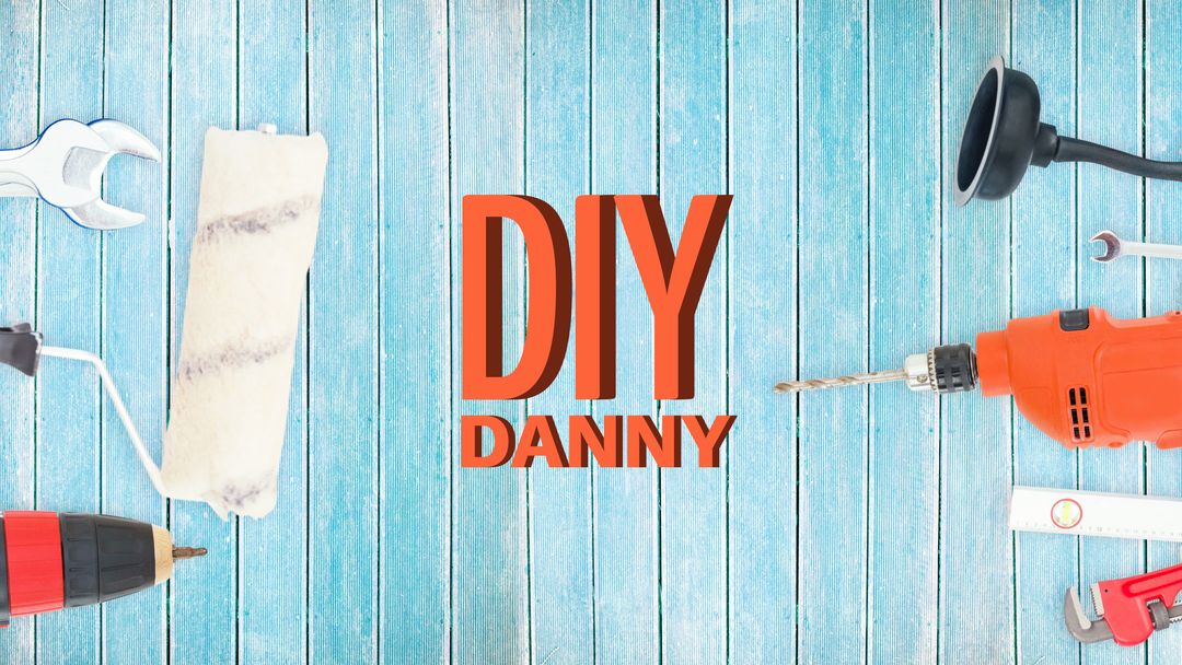 DIY Concept with Tools on Blue Wooden Background, Copy Space - Download Free Stock Templates Pikwizard.com