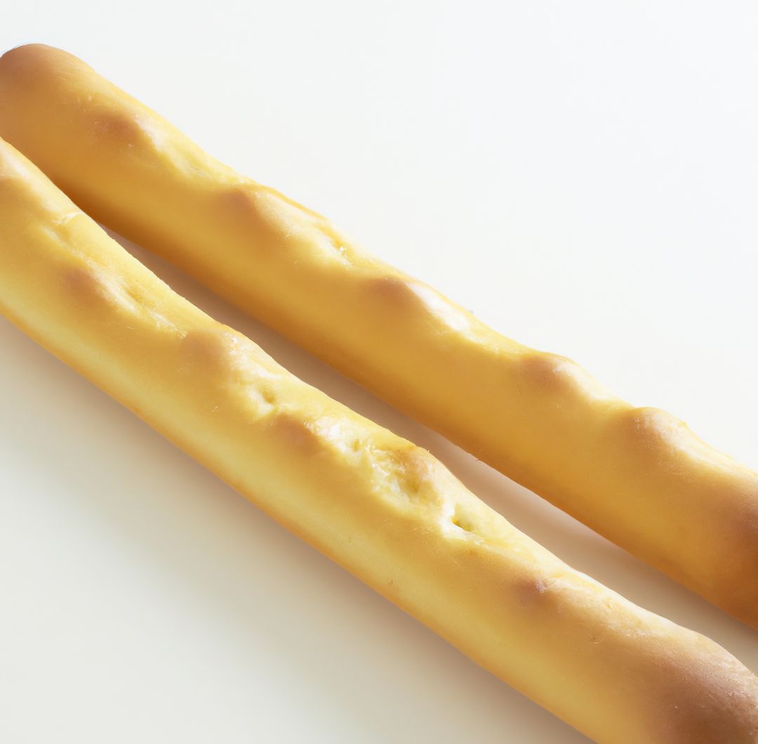 Close up of breadsticks on white background created using generative ai technology - Free Images, Stock Photos and Pictures on Pikwizard.com