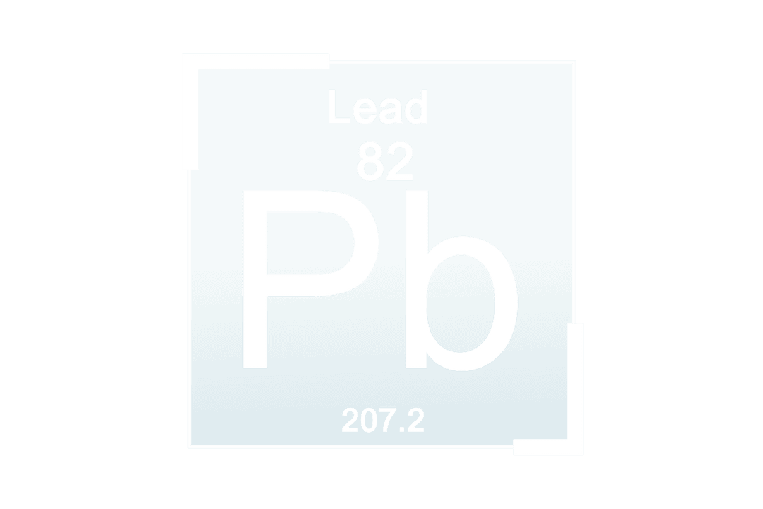 Transparent Vector Illustration of Lead Element Periodic Table
