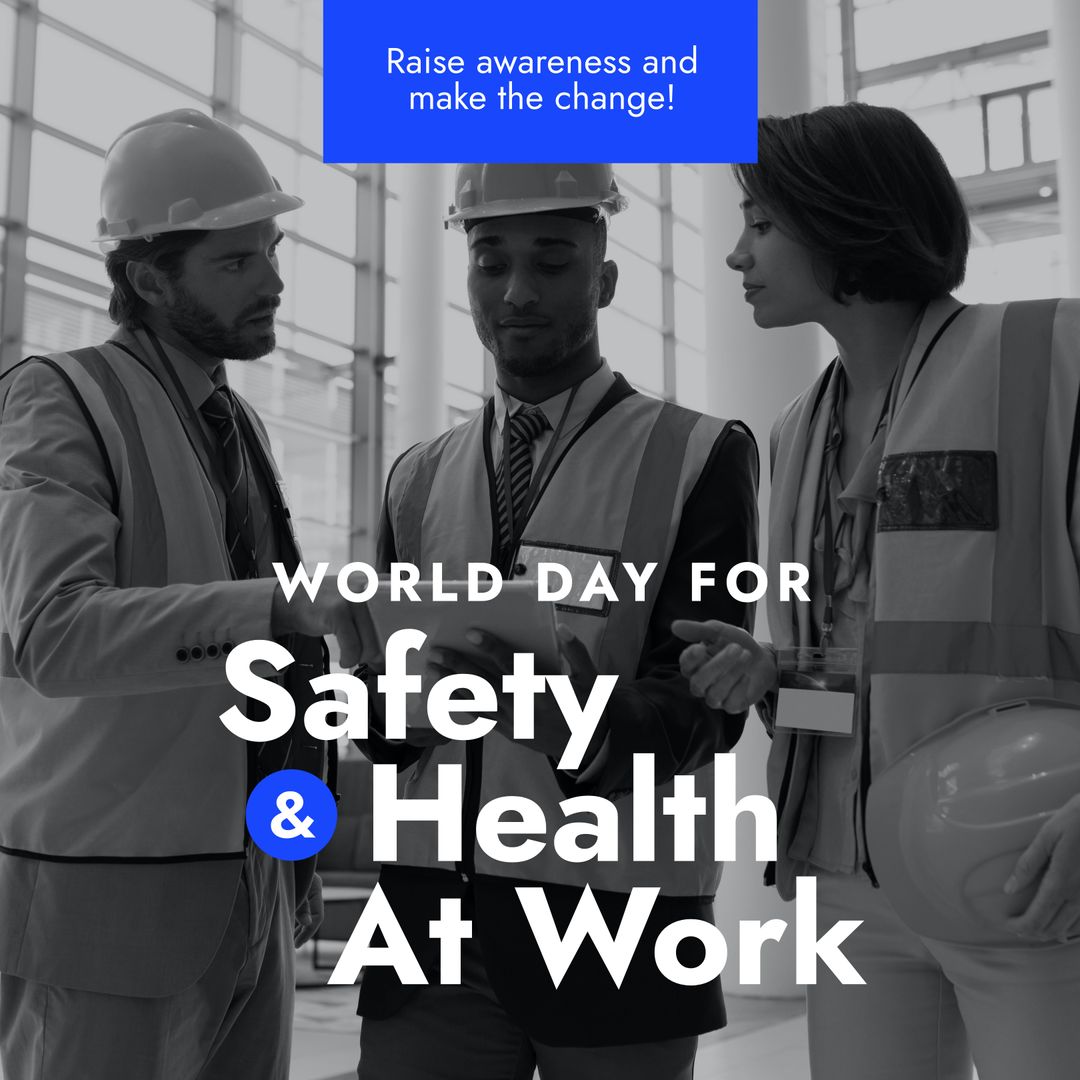 World Day for Safety and Health at Work with Diverse Architects - Download Free Stock Templates Pikwizard.com