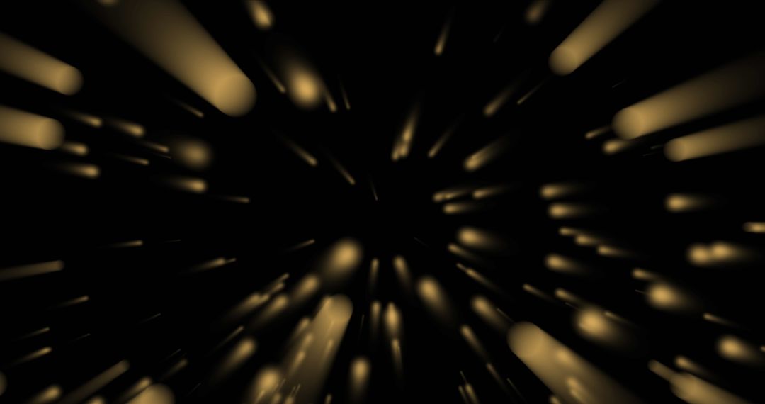 Blurred Illuminated Circles in Motion with Holographic Effect