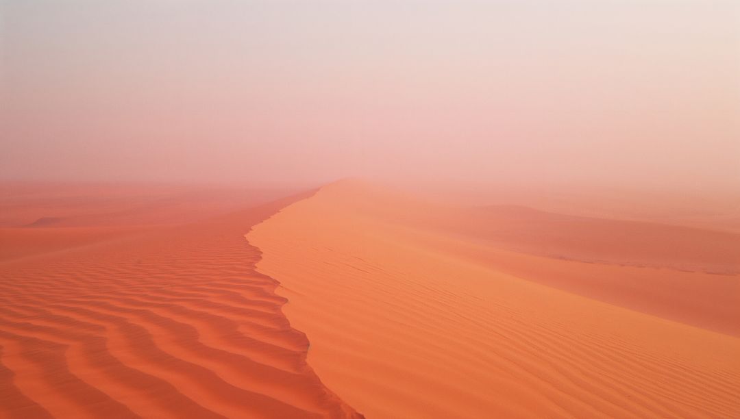 Serene Sand Dunes and Ripples in Remote Desert Landscape