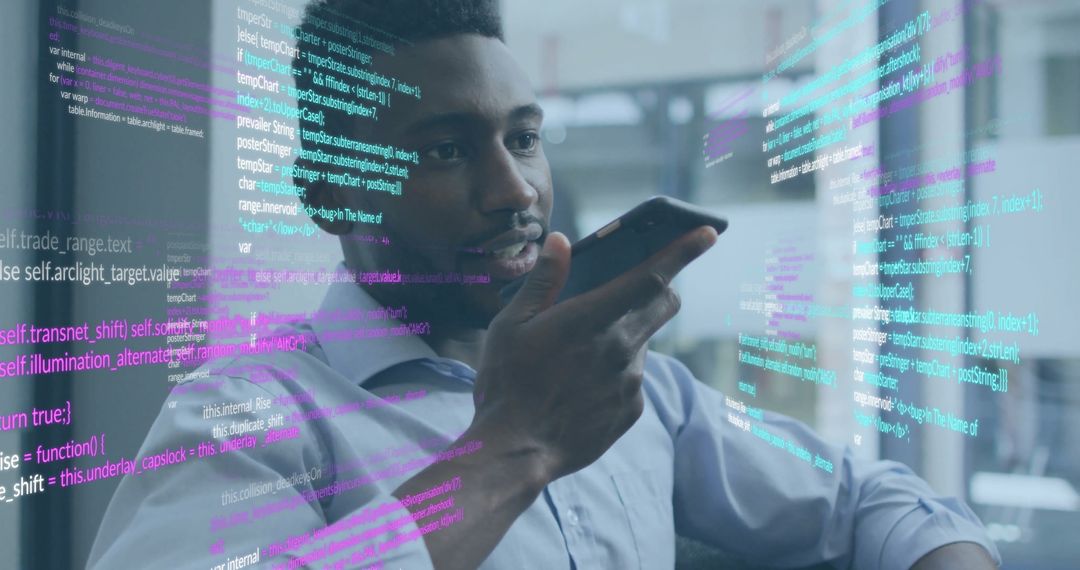 Tech-Savvy Professional Working with Data and Digital Communication