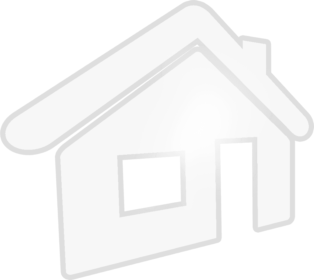 Transparent House Icon Design with Minimalistic Style