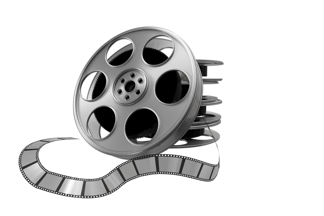 Close-up Transparent Film Reels with Camera Film for Cinematic Uses - Download Free Stock Images Pikwizard.com