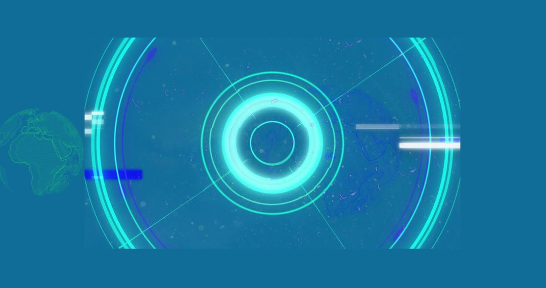 Futuristic 6G Technology Interface with Digital Globe