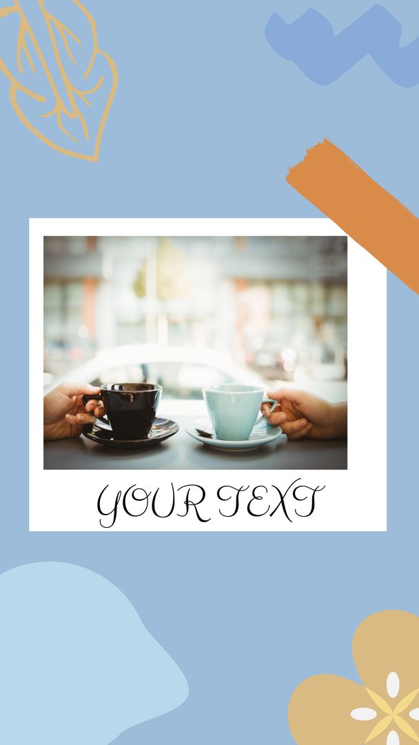 Warm Café Moment with Coffee and Friendship