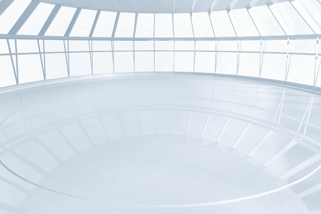 Spacious Transparent Room with Glass Windows and Reflection