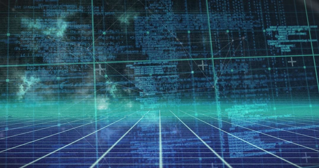 Digital Light Trails Representing Global Connectivity in Technology