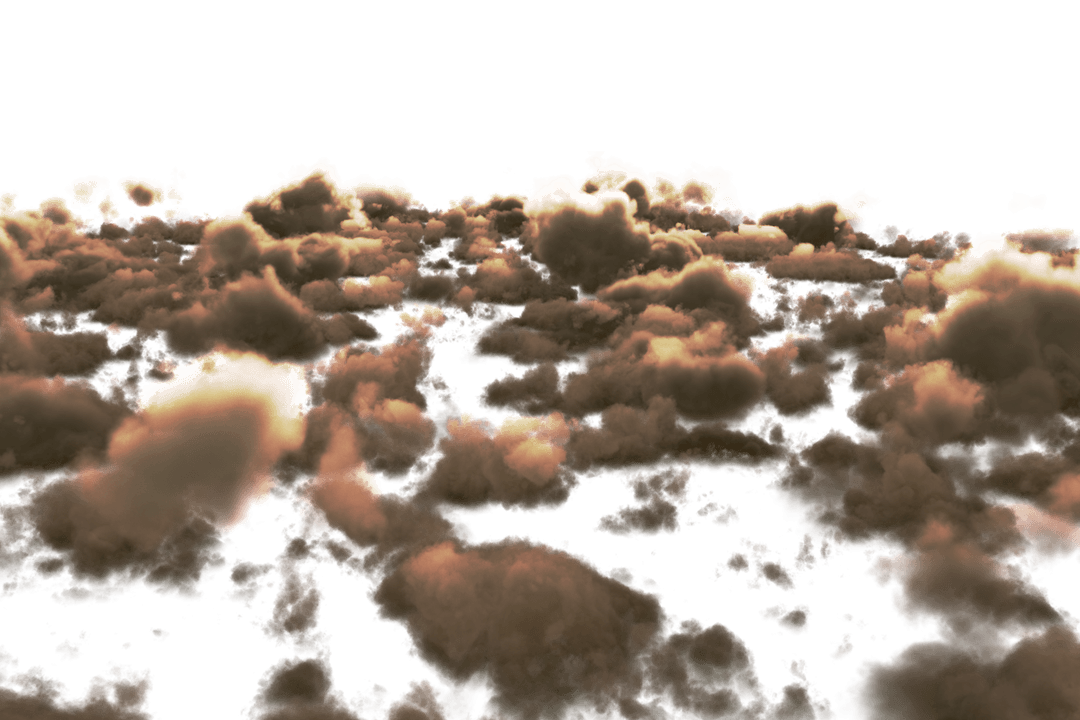 Transparent Digital Illustration of Dusty Clouds